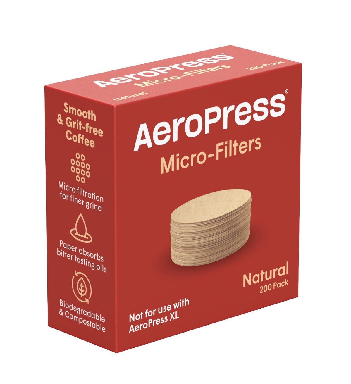 Microfiltrs AeroPress Natural Microfilters (200-Pack) – Java Nation